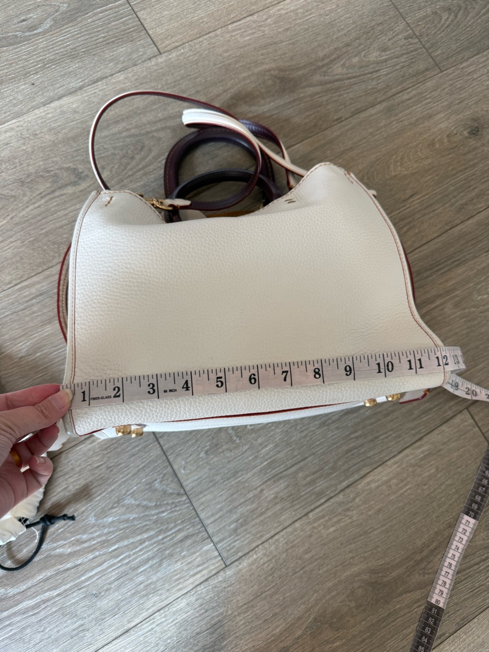 Coach Rogue 31 Cream Leather Satchel Handbag Brand New! - Picture 12 of 14